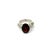 Exuding timeless elegance, this exquisite ring is crafted in 925 Solid Silver and set with a captivating oval Garnet...
