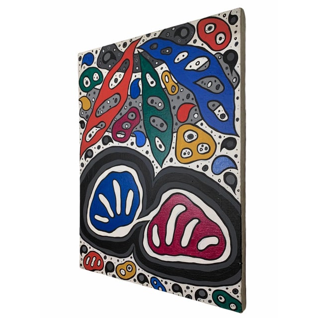 Abstract Mid 20th Century Abstract Expressionist Painting by Achi Sullo For Sale - Image 3 of 9