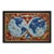 Mid 20th Century Lucien Boucher - Air France World Map, Color Lithograph Travel Poster For Sale
