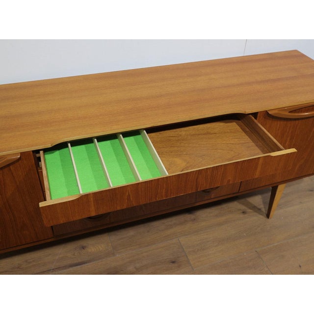Mid Century Modern Vintage British Teak Sideboard Credenza For Sale - Image 11 of 15