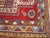1930s 1930s Ruby Red Abstract Tribal Antique Caucasian Kazak Rug 4'4" X 5'3" Knotted Wool Carpet For Sale - Image 5 of 9