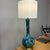Gorgeous Mid-Century Blue Green Drip Glaze Lamp