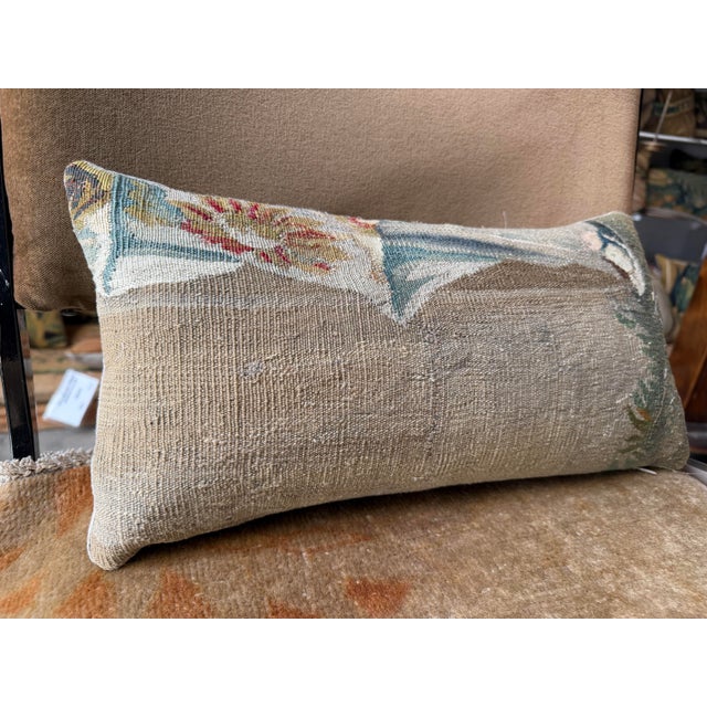 17th Century Brussels Tapestry Pillow With Baroque For Sale - Image 4 of 6