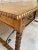 19th-Century French Hand Carved Oak Desk with Iron Stretcher & Solomonic Legs For Sale - Image 15 of 18