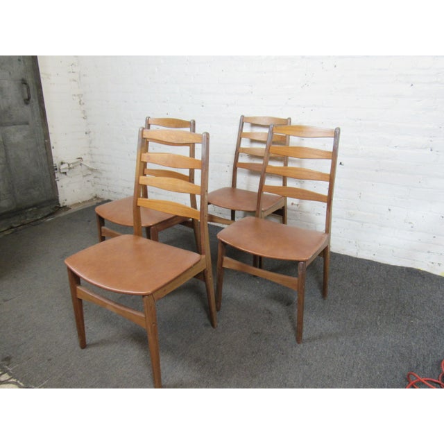 Mid 20th Century Danish Dining Room Chairs - 4 Pieces For Sale - Image 4 of 8