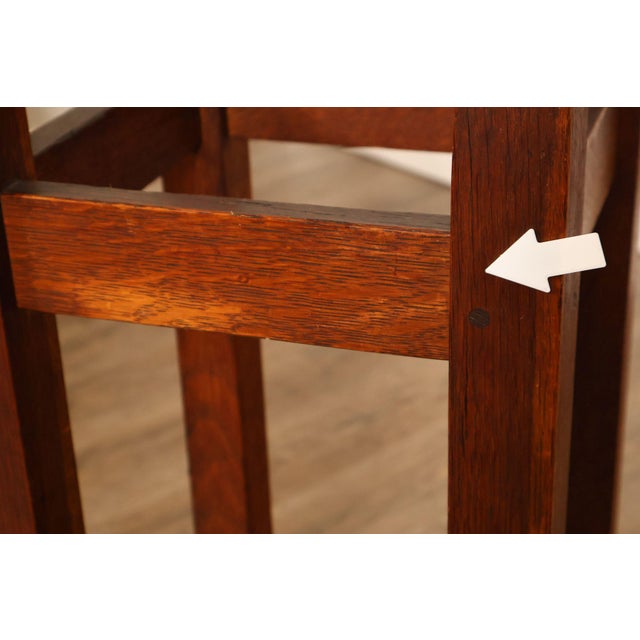 Gustav Stickley Arts And Crafts Oak Umbrella Stand model #54 For Sale - Image 16 of 18
