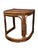 Mid-Century Modern 1970s Mid-Century Rattan & Bamboo Accent Table With Woven Wicker Top, Bohemian Style Side Table For Sale - Image 3 of 9