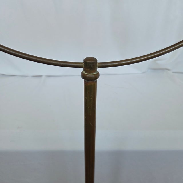Early 20th Century Andrew Hendryx Antiqued Brass Stand W/ Crown Bird Cage For Sale - Image 4 of 10