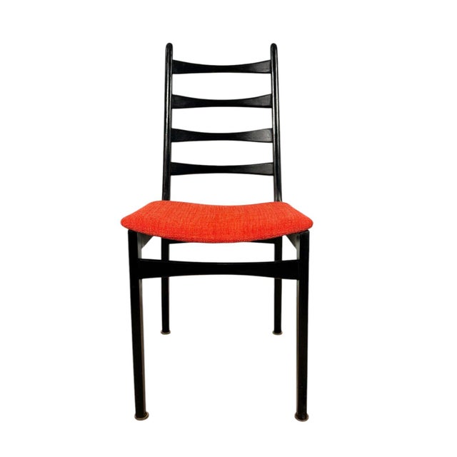 Mid-Century Modern Mid 20th Century Set of 4 Italian Mid-Century Modern Ladder-Back Dining Chairs For Sale - Image 3 of 12