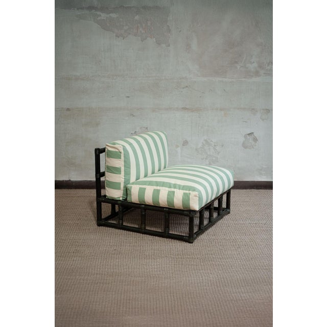 Modular Bamboo Sofa and Coffee Table, 1970s, Set of 6 For Sale - Image 6 of 18