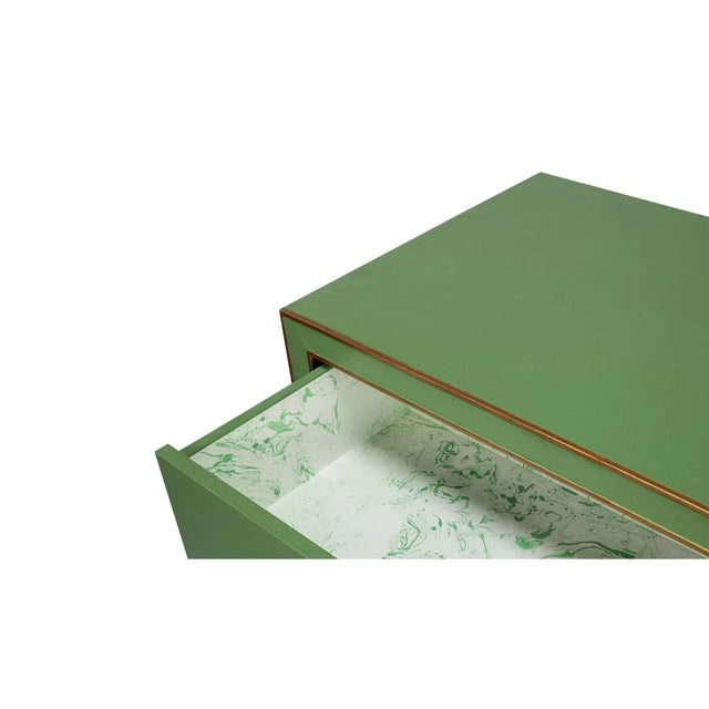 2020s Art Deco Style Dresser in Green For Sale - Image 5 of 11