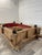 Vintage Industrial Coffee Table in Wooden Molds from Locomotive Factory, 1950s For Sale - Image 18 of 18
