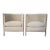 A Pair Bernhardt Interiors Merideth Club Chairs Metal Faux Frame For Sale