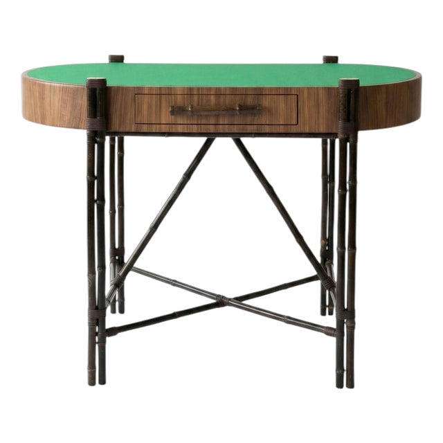 Nomad Desk in Walnut and Real Bamboo by Auste Ost For Sale
