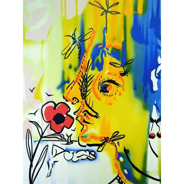 1980s Salvador Dali Fleurs Surrealiste "Vanishing Face & Gala's Bouquet" Matching Edition For Sale - Image 10 of 12