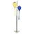 Glass Yellow and Blue Lamp from Stilnovo, Mid-20th Century For Sale - Image 7 of 7