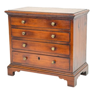 Georgian Yew Wood Miniature Chest of Drawers, 1760s For Sale