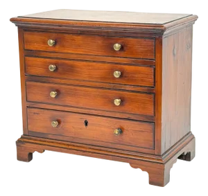 Georgian Yew Wood Miniature Chest of Drawers, 1760s