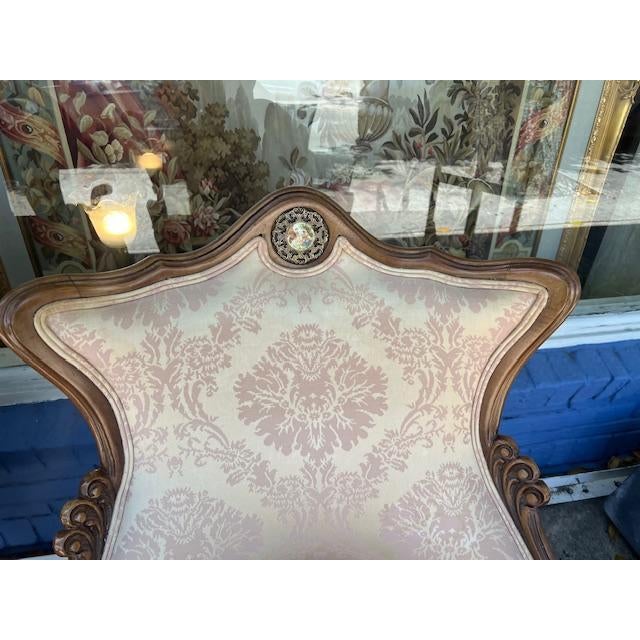 French Pair of 1950s French Style Armchairs Made in Usa For Sale - Image 3 of 9