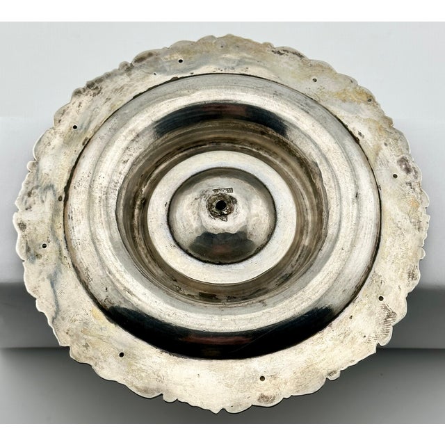 Antique Mid 19th Century Silver Arum Lily Flower Champagne Coaster by Renowned Germany Maker Koch & Bergfeld For Sale - Image 17 of 18