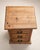 Traditional Vintage Primitive Pine Three-Drawer Bedside Chest For Sale - Image 3 of 6