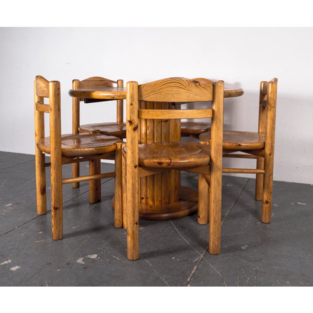 1970s Dining Table & Chairs Set in the Style of Rainer Daumiller, 1970s, Set of 6 For Sale - Image 5 of 13