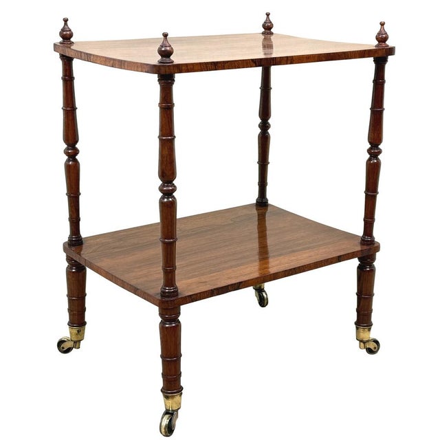 Antique Two-Tier Shelf in Rosewood, 1835 For Sale - Image 4 of 15