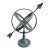 Late 20th Century Rustic Verdigris Iron Armillary Sphere – European Garden Accent For Sale