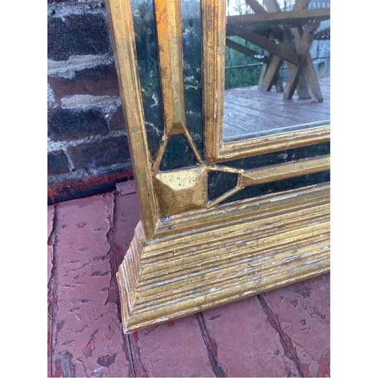 Italian Giltwood Wall Mirror, Hollywood Regency, Lattice Design, 1965 For Sale - Image 11 of 15