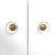 2020s Matthew Izzo Home Judd Matte White Lacquer Storage Cabinet With Lucite and Brass Knobs For Sale - Image 5 of 7