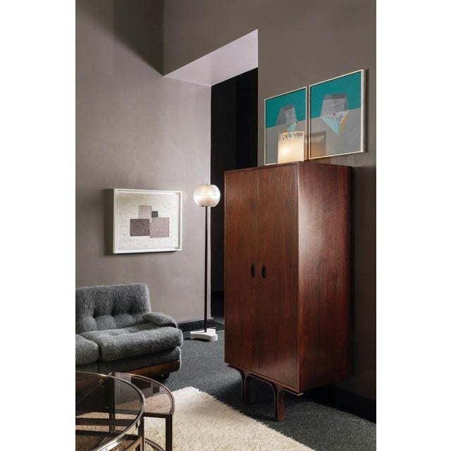 Rosewood Armoire by Gianfranco Frattini for Bernini, Italy, 1960s For Sale - Image 6 of 13