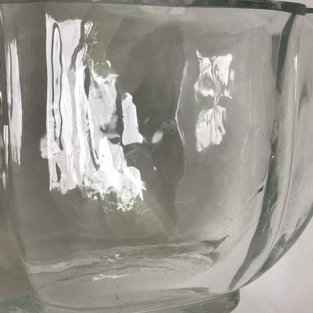 Antique Art Glass Lotus Bowl For Sale In Chicago - Image 6 of 7