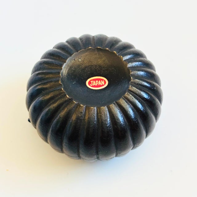 Black Vintage Japanese Cast Iron Gourd Suiteki Water Dropper For Sale - Image 8 of 8