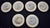 Antique: Late 19th Century (1890's) Set of Six Cabinet Plates. The Brand is Minton for Tiffany & Co. Made of Porcelain....