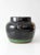 Black Vintage Hand Painted Floral Pottery Vase For Sale - Image 8 of 11