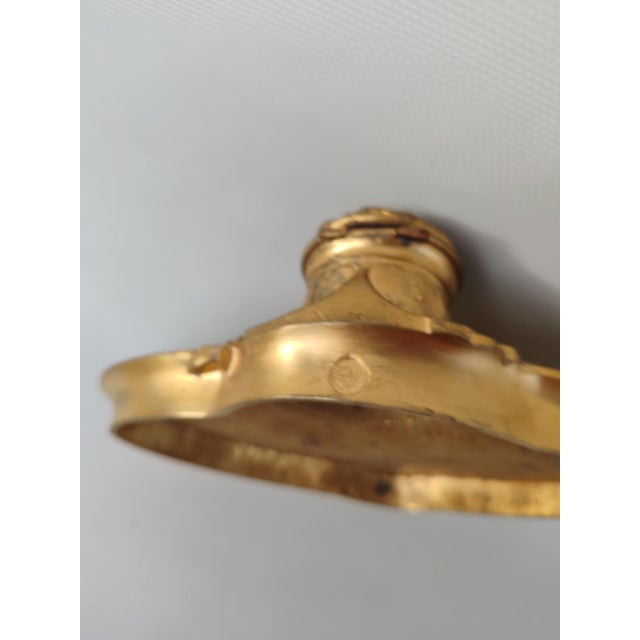 Gold Gilt Bronze Inkwell by J Guerardeau and Susse Brothers, 1890s For Sale - Image 8 of 11