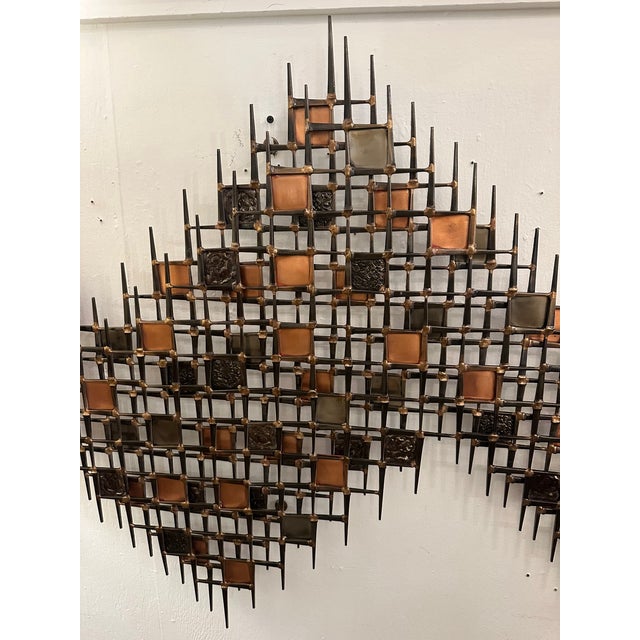 2000 - 2009 Brutalist Style Ron Schmidt Nail Art Wall Sculpture For Sale - Image 5 of 6