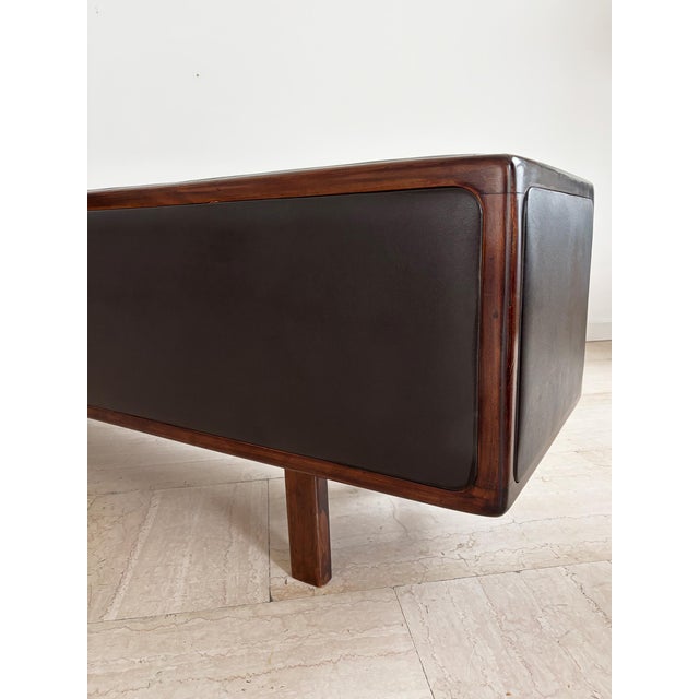 Sideboard Bench in Wood and Leather, Finland, 1950s For Sale - Image 12 of 18