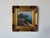 Beautiful vintage Mediterranean coastal landscape oil painting on canvas, depicting a sweeping seaside view with dramatic...