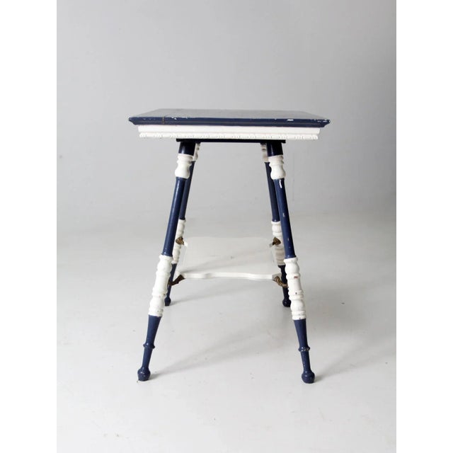 Antique Turned Leg Side Table For Sale - Image 9 of 13