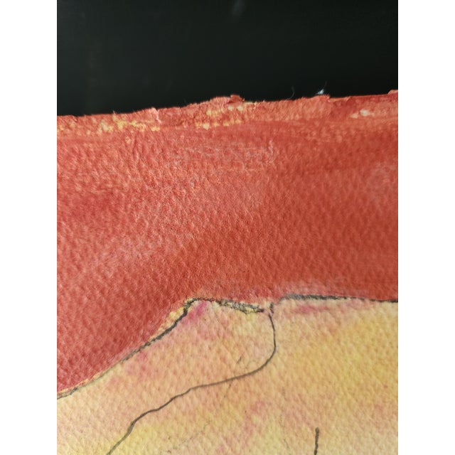 Fabulous Fine Art Water Media Painting Superior Pig Artist Roberta Dyer For Sale - Image 11 of 15