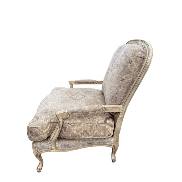 French Drexel Heritage Bergere Chair For Sale - Image 3 of 11