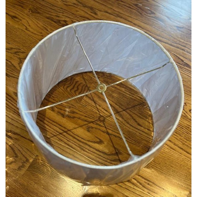 2020s Visual Comfort White Linen Lamp Shade For Sale - Image 5 of 6