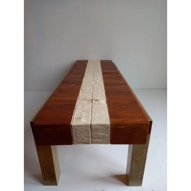 Table with "tablecloth" 3 by Pietro Meccani for Meccani Design, 2024. Limited edition of 10 numbered and signed, walnut...