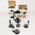 Designer coffee and tea set, Bodum, type. Brazil, designed by C. Jorgensen, Denmark, 1990s. It is characterized by an...