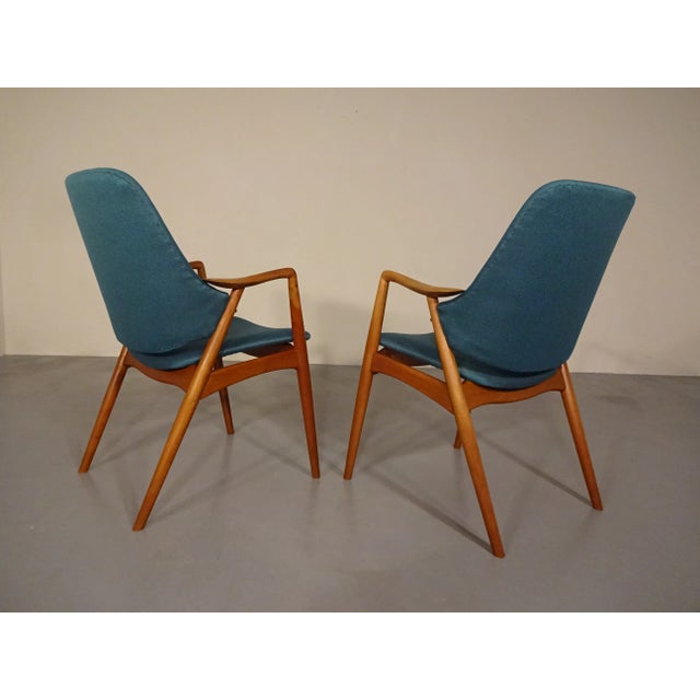 Set of Danish Beech Armchairs, 1960s For Sale - Image 4 of 18
