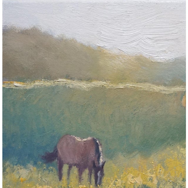 Sean Wu Original Oil Painting, Girl and Her Horse For Sale - Image 4 of 5