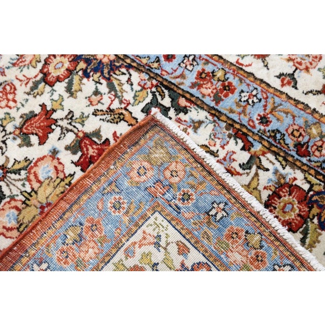 Vintage Qum Rug 7'2'' x 10'5'' For Sale - Image 10 of 11
