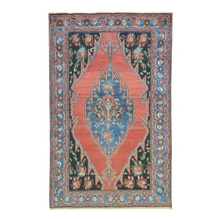 Zabihi Collection Persian Mazlagan Malayer Accent Rug For Sale