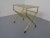 French Brass & Glass Cart with Magazine Rack, 1960s For Sale - Image 14 of 16